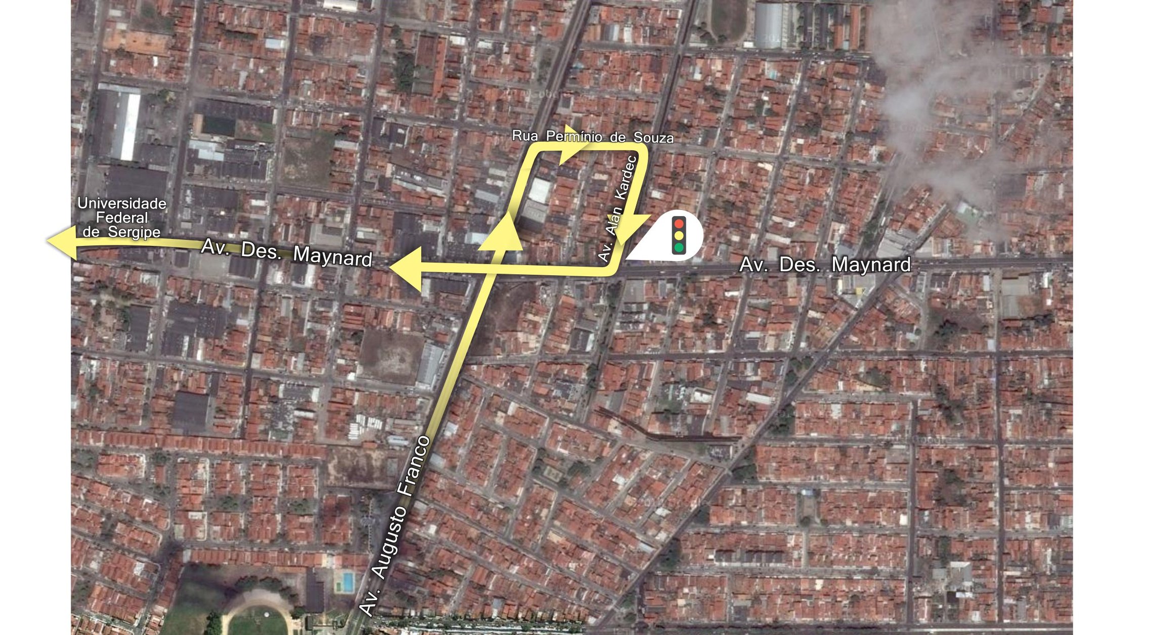 SMTT altera circulação no cruzamento das avenidas Augusto Franco e Desembargador Maynard - SMTT Aracaju